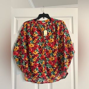 JODIFL women’s floral blouse. Size, small. New with tags